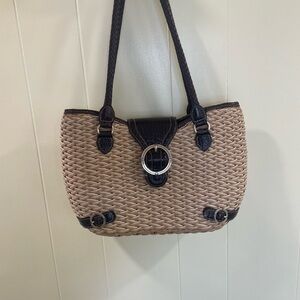 Vintage Brighton Woven Handbag